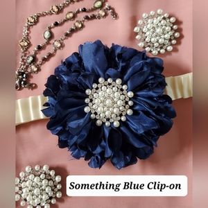 Something Blue FLOWER clip ONE ONLY